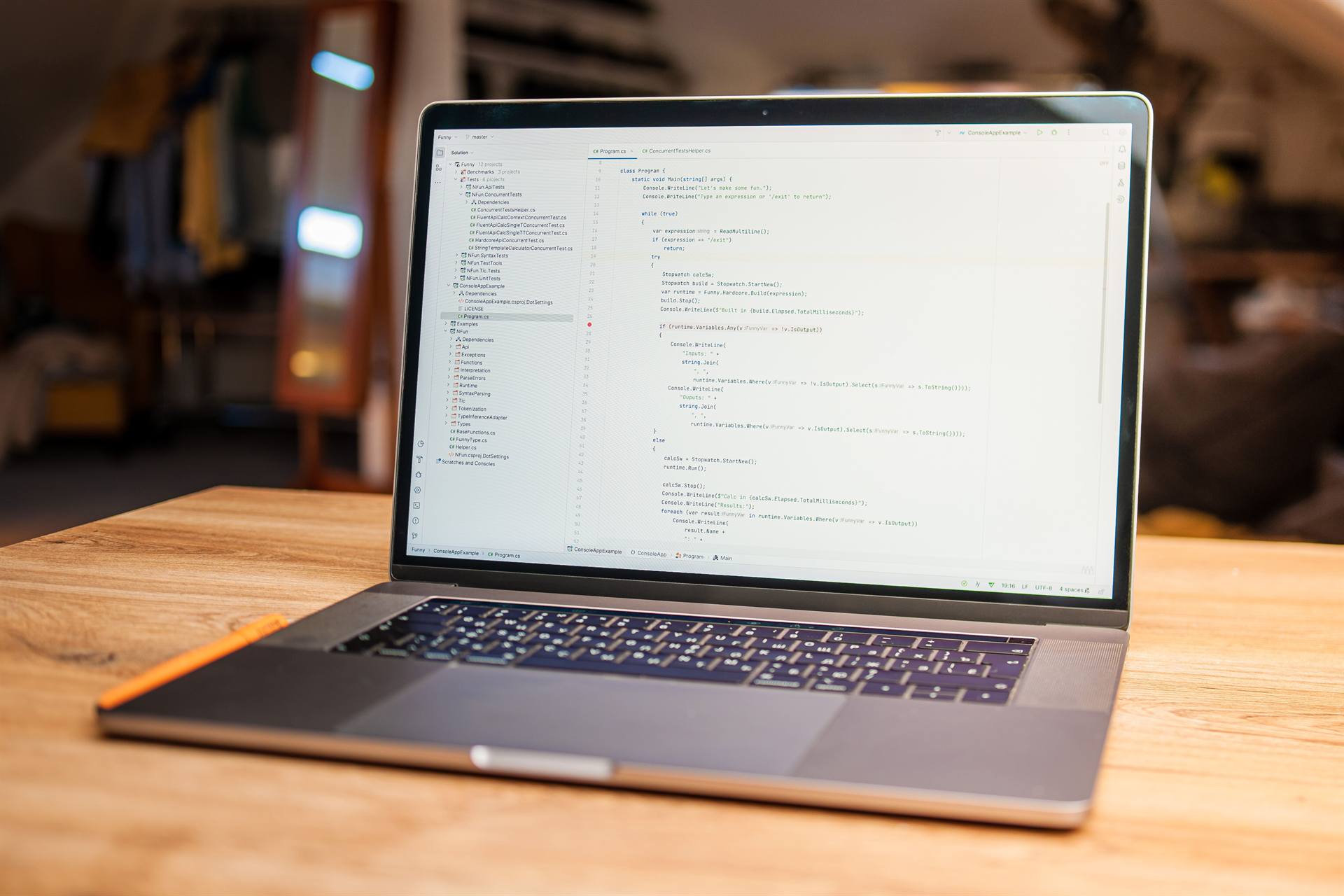 Planning a website on a laptop